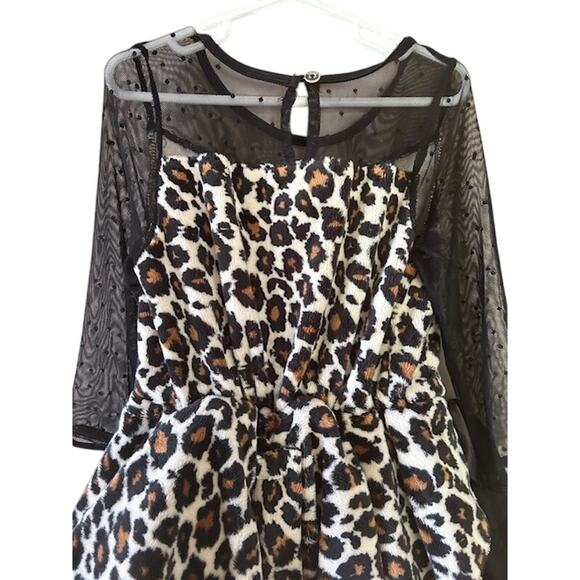 Chasing Fireflies Leopard & Tulle Dress – Girls Size 8 - Picture 6 of 10